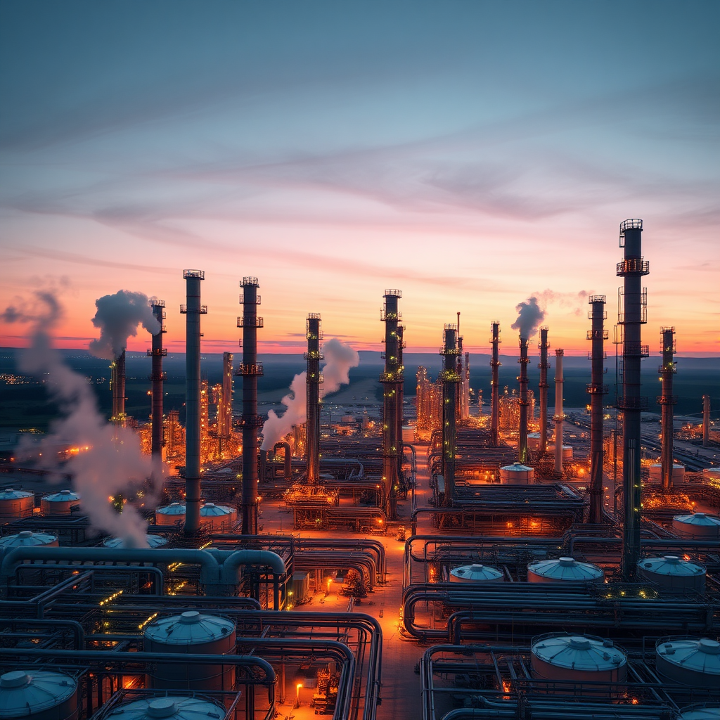 Oil refinery photo